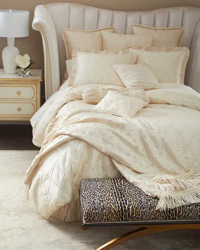 Austin Horn Collection Catherine's Palace Lattice King Sham In Cream