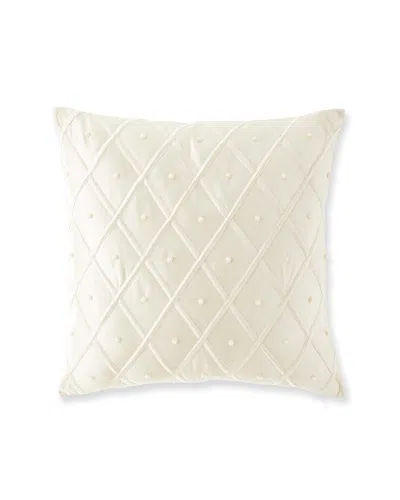 Austin Horn Collection Catherine's Palace Pearl Lattice Euro Sham In Cream