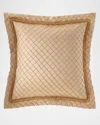 Austin Horn Collection Celia Diamond European Sham In Light Brown