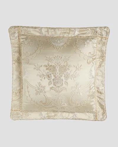Austin Horn Collection Charlotte European Floral Sham In Ivory
