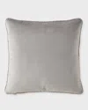 Austin Horn Collection Cloe Velvet Euro Sham In Gray