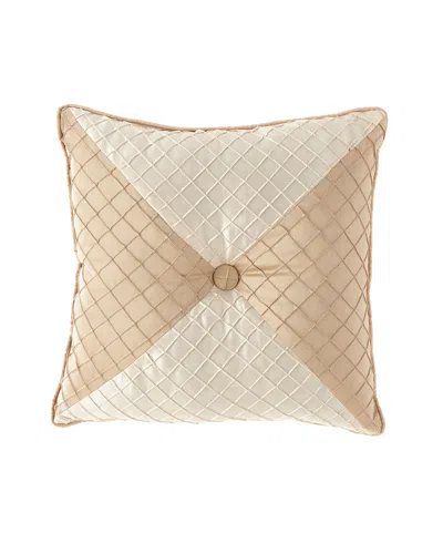 Austin Horn Collection Elegance Mitered Pillow, 20"sq. In Gold