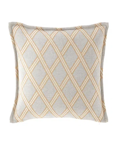Austin Horn Collection Elegance Pillow, 20"sq. In Gold