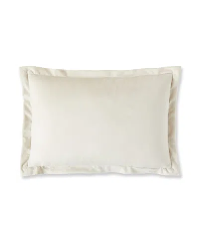 Austin Horn Collection Elliman Velvet Boudoir Pillow, 13" X 19" In Neutral