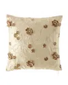 Austin Horn Collection Everleigh Silk Pillow In Brown