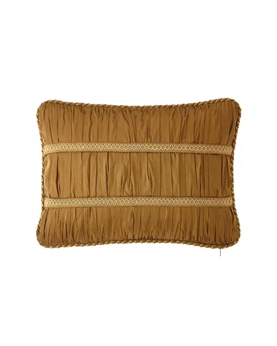 Austin Horn Collection Luxe Boudoir Pillow In Brown