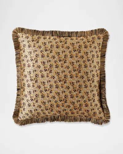 Austin Horn Collection Mira 20" Pillow In Brown