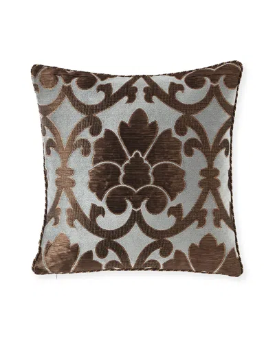 Austin Horn Collection Oxford 20" Pillow In Brown