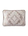 Austin Horn Collection Pablo Boxed Boudoir Pillow, 13" X 17" In Grey