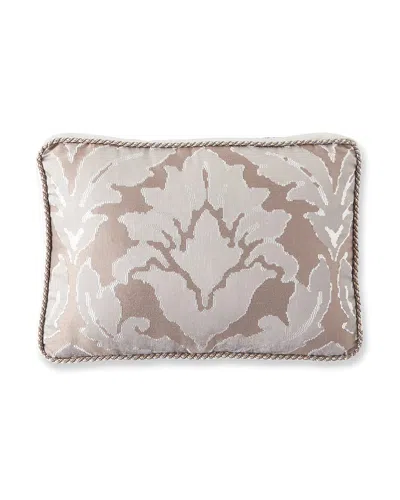 Austin Horn Collection Pablo Boxed Boudoir Pillow, 13" X 17" In Grey