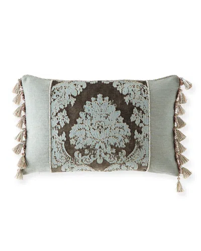 Austin Horn Collection Radiance Boudoir Pillow, 13" X 18" In Green