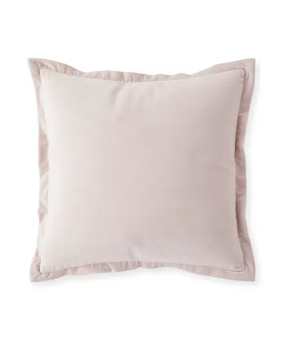 Austin Horn Collection Thalia Velvet Feather/down Pillow, Blush In Pink