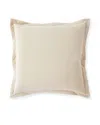 Austin Horn Collection Thalia Velvet Feather/down Pillow, Ivory In Ivory