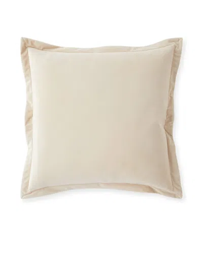 Austin Horn Collection Thalia Velvet Feather/down Pillow, Ivory In White