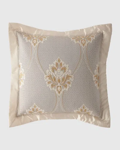 Austin Horn Collection Valencia Main Flanged European Sham In Gray
