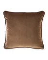 Austin Horn Collection Velvet 20" Pillow In Bark