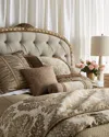 Austin Horn Collection King Vienna Dust Skirt In Oyster