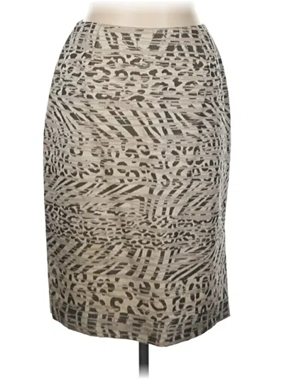 Pre-owned Austin Reed Formal Skirt In Brown