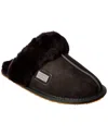 Australia Luxe Collective Closed Mule Suede Slipper In Black