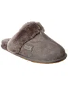 Australia Luxe Collective Closed Mule Suede Slipper In Gray