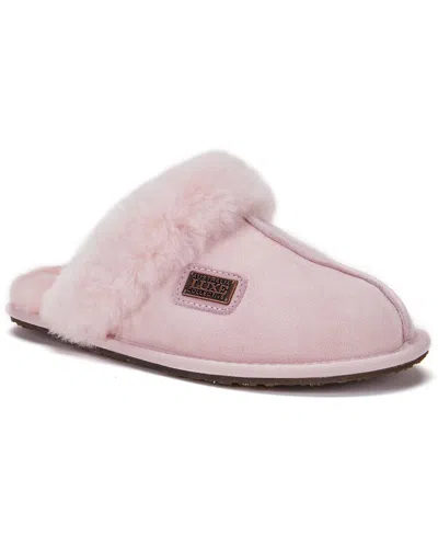 Australia Luxe Collective Closed Mule Suede Slipper In Pink