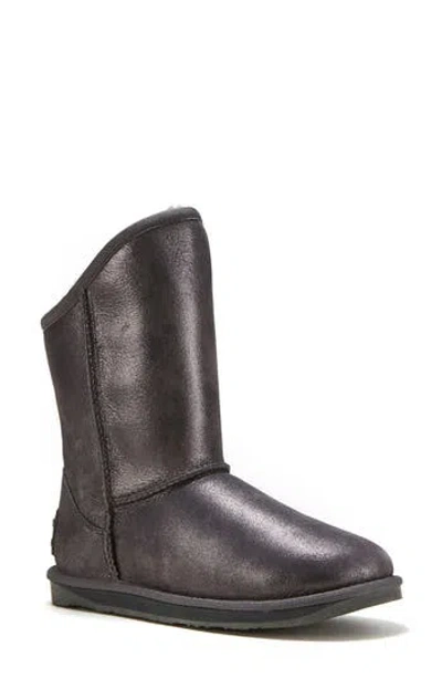 Australia Luxe Collective Cosy Genuine Shearling Short Boot In Silver