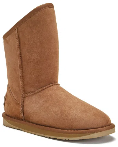 Australia Luxe Collective Cosy Short Suede Boot In Brown
