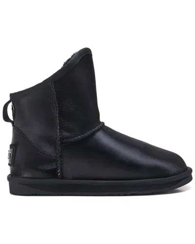 Australia Luxe Collective Cosy Xtra Short Leather Boot In Black