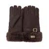 Australia Luxe Collective Cuff Gloves Leather In Red