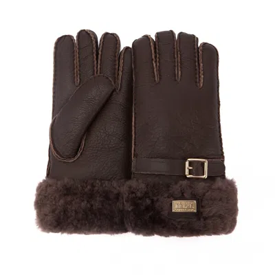 Australia Luxe Collective Cuff Gloves Leather In Red