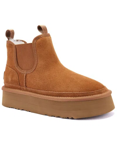 Australia Luxe Collective Emery Platfoam Suede Boot In Brown
