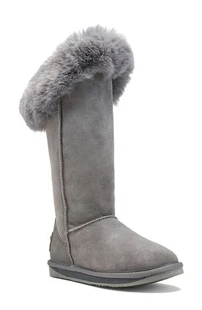 Australia Luxe Collective Foxy Genuine Shearling Tall Boot In Gray
