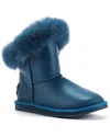 Australia Luxe Collective Foxy Xtra Short Leather Boot In Blue