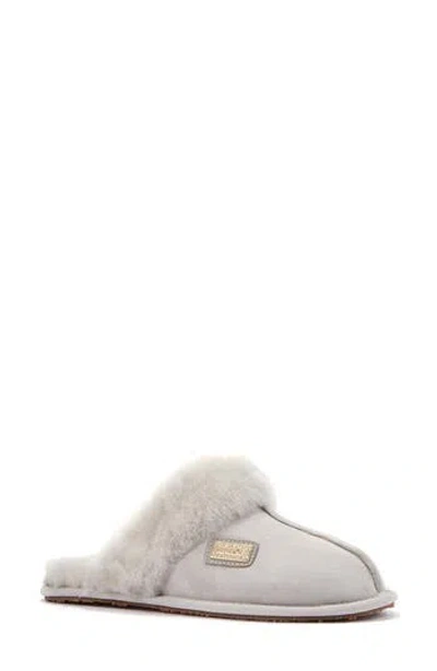 Australia Luxe Collective Genuine Shearling Mule Slipper In Gray