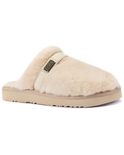 Australia Luxe Collective Grace Suede Slipper In Neutral