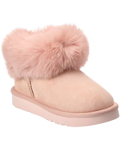 Australia Luxe Collective Kids Foxy Ultra Short Sheepskin Boot In Pink