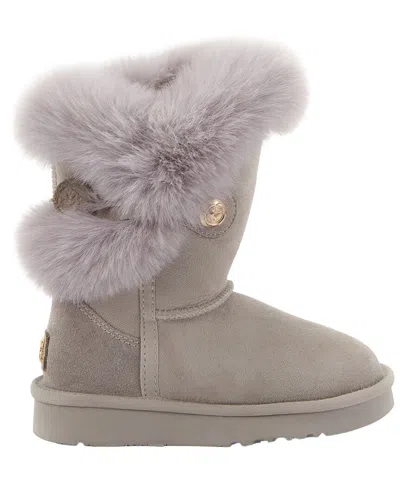 Australia Luxe Collective Kids Nordic Short Sheepskin Boot In Animal Print