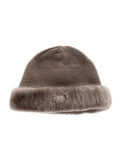 Pre-owned Australia Luxe Collective Knit Winter Hat In Neutral