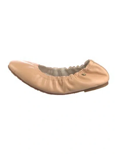 Pre-owned Australia Luxe Collective Leather Ballet Flats In Neutral