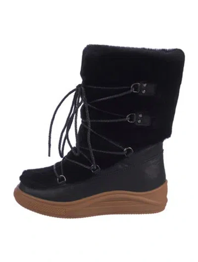 Pre-owned Australia Luxe Collective Leather Lace-up Boots In Multi