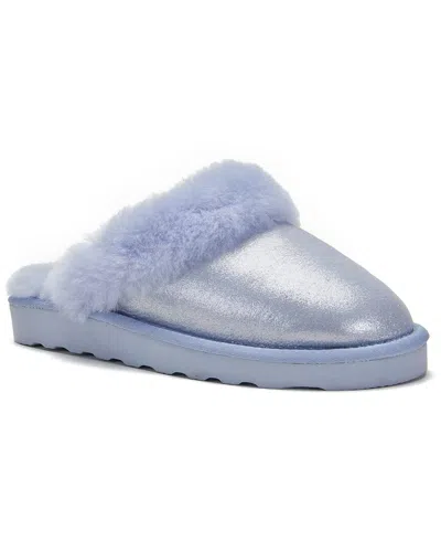 Australia Luxe Collective Mool Leather Slipper In Blue