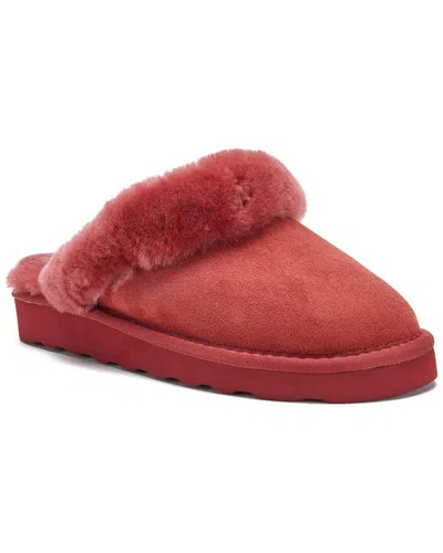 Australia Luxe Collective Mool Suede Slipper In Red