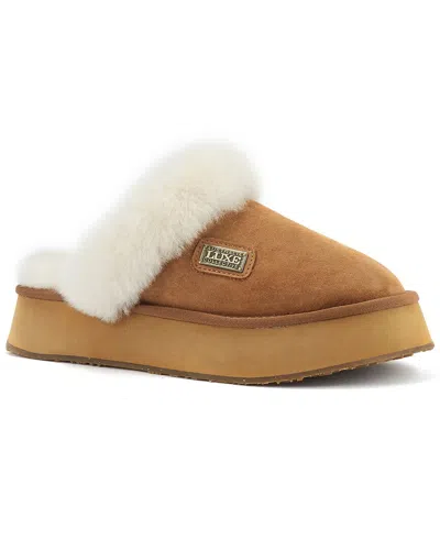 Australia Luxe Collective Mule Suede Slipper In Brown