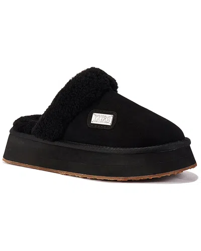 Australia Luxe Collective Mule Suede Slipper In Black