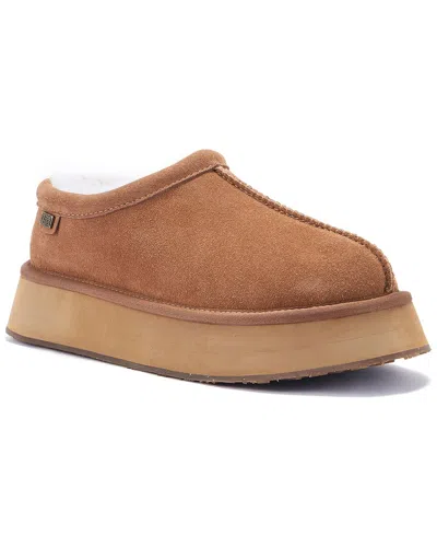 Australia Luxe Collective Outback Platfoam Leather Slipper In Brown