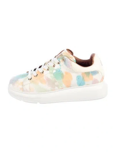 Pre-owned Australia Luxe Collective Ponyhair Tie-dye Print Sneakers In Blue