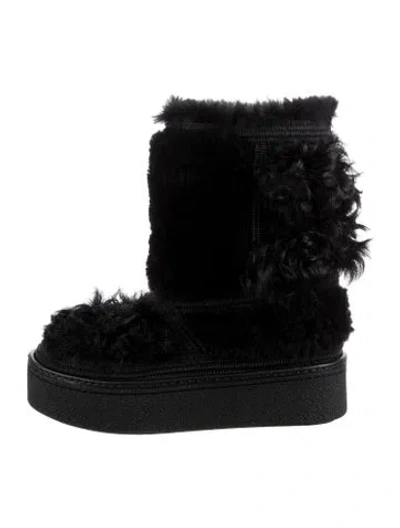 Pre-owned Australia Luxe Collective Shearling Boots In Black