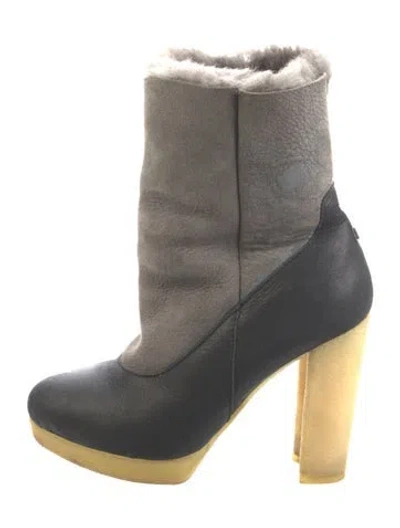 Pre-owned Australia Luxe Collective Shearling Boots In Multi