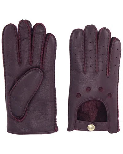 Australia Luxe Collective Sheepskin Moto Gloves In Purple
