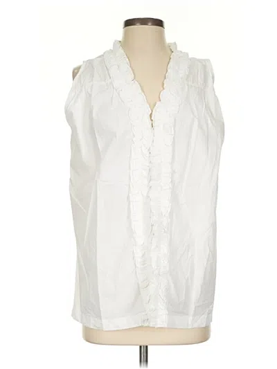 Pre-owned Australia Luxe Collective Sleeveless Blouse In White